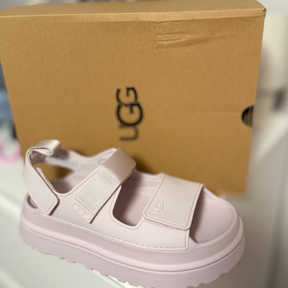 UGG Girls' Light Pink Platform Sport Sandal